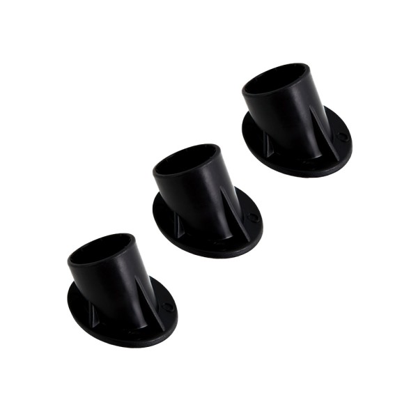 Bestway® Spare Part Side support leg cap set (black/3 pieces) for various Steel Pro™ pools , angular