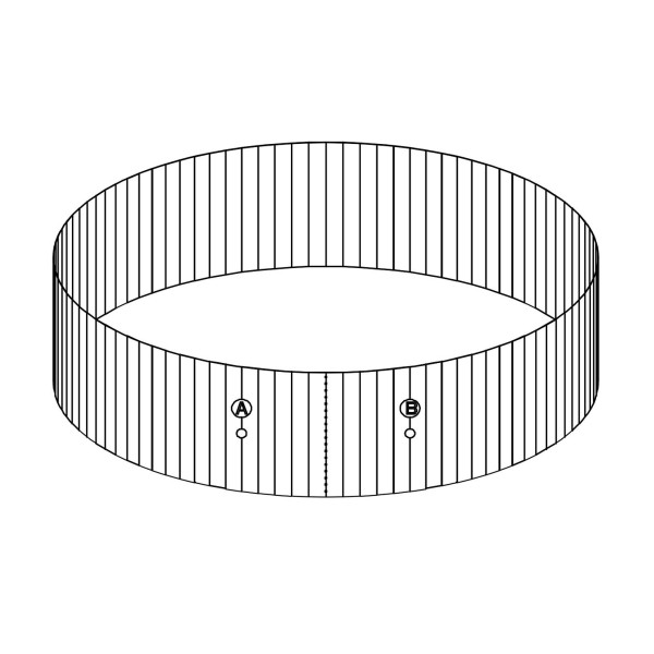 Bestway® Spare Part Steel wall (gray) for Hydrium™ Splasher pool Ø 330 x 84 cm (until 2021), round