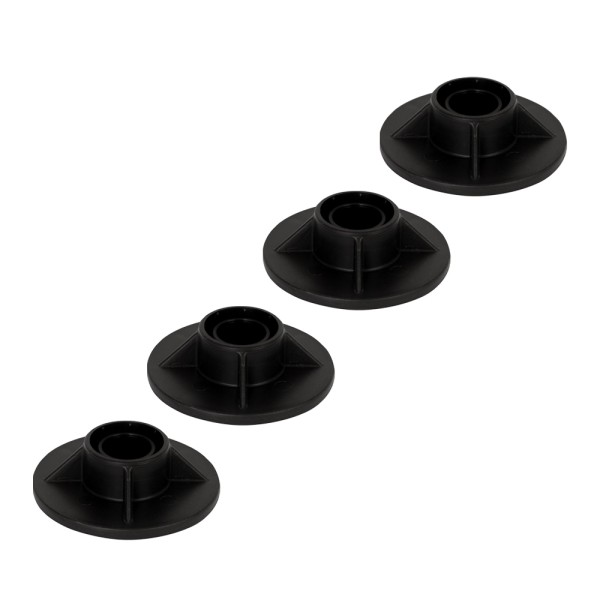 Bestway® Spare Part Leg cap set (black/4 pieces) for various Steel Pro™ pools (since 2018), angular